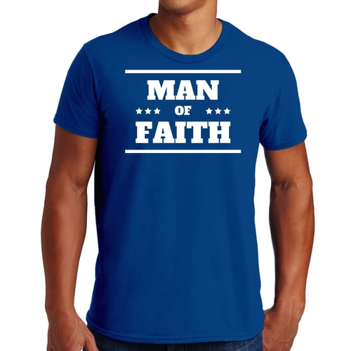 Mens Graphic T-shirt Man of Faith