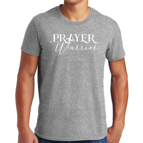 Mens Graphic T-shirt Prayer Warrior Script Style Illustration