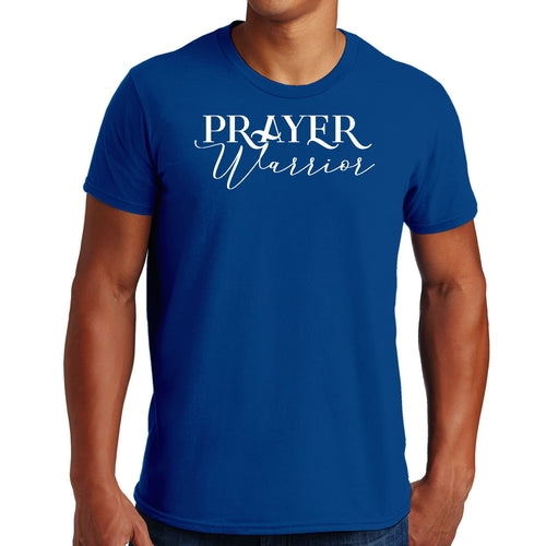 Mens Graphic T-shirt Prayer Warrior Script Style Illustration