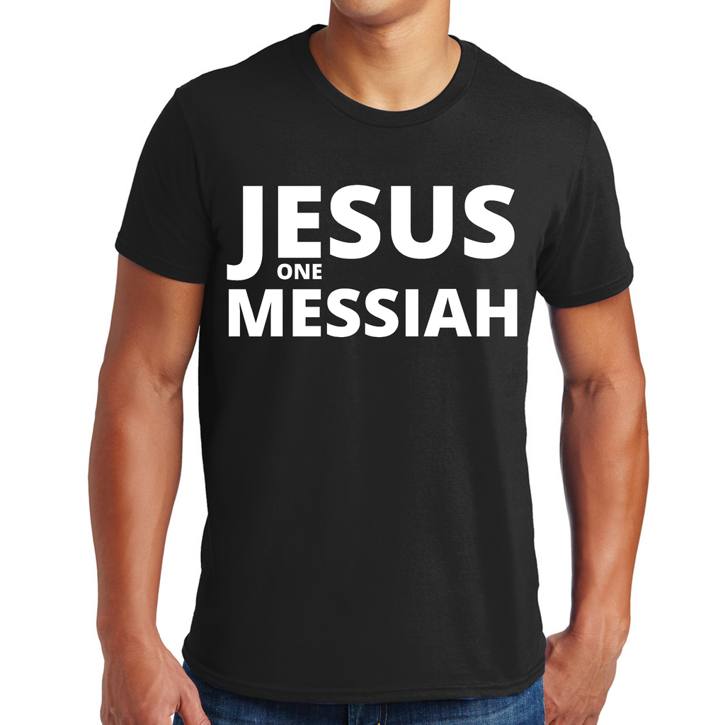 Mens Graphic T-shirt Jesus one Messiah