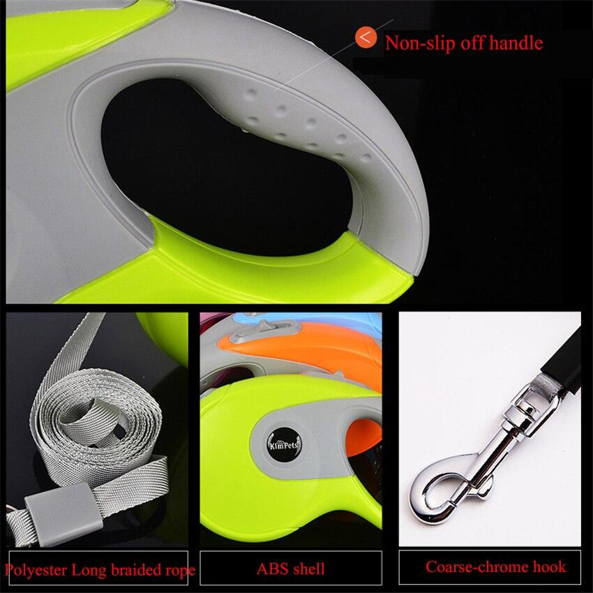 Durable Pet Dog Leash Automatic Retractable Nylon Pets Traction Rope