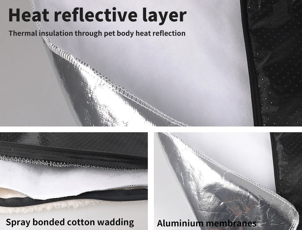 PaWz Heated Pet Bed Heating Pad Dog Beds Bedding Soft Mattress Cushion